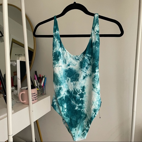 Lulus Other - NWT Green Tie Dye One Piece Swimsuit Small
